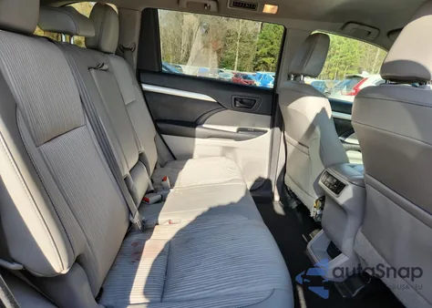 2017 Toyota Highlander Le из США, поврежденный, VIN 5TDBZRFH4HS468564